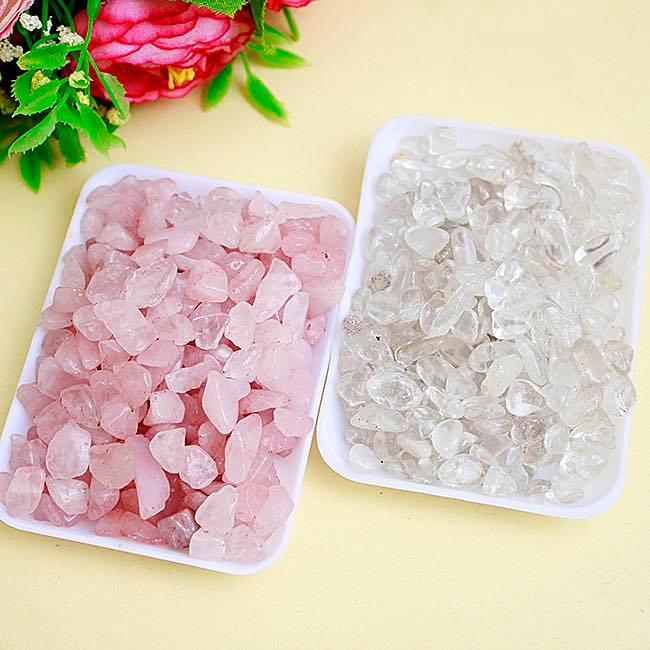 Thạch anh trắng vụn 1kg, đá thạch anh, đá quý tự nhiên