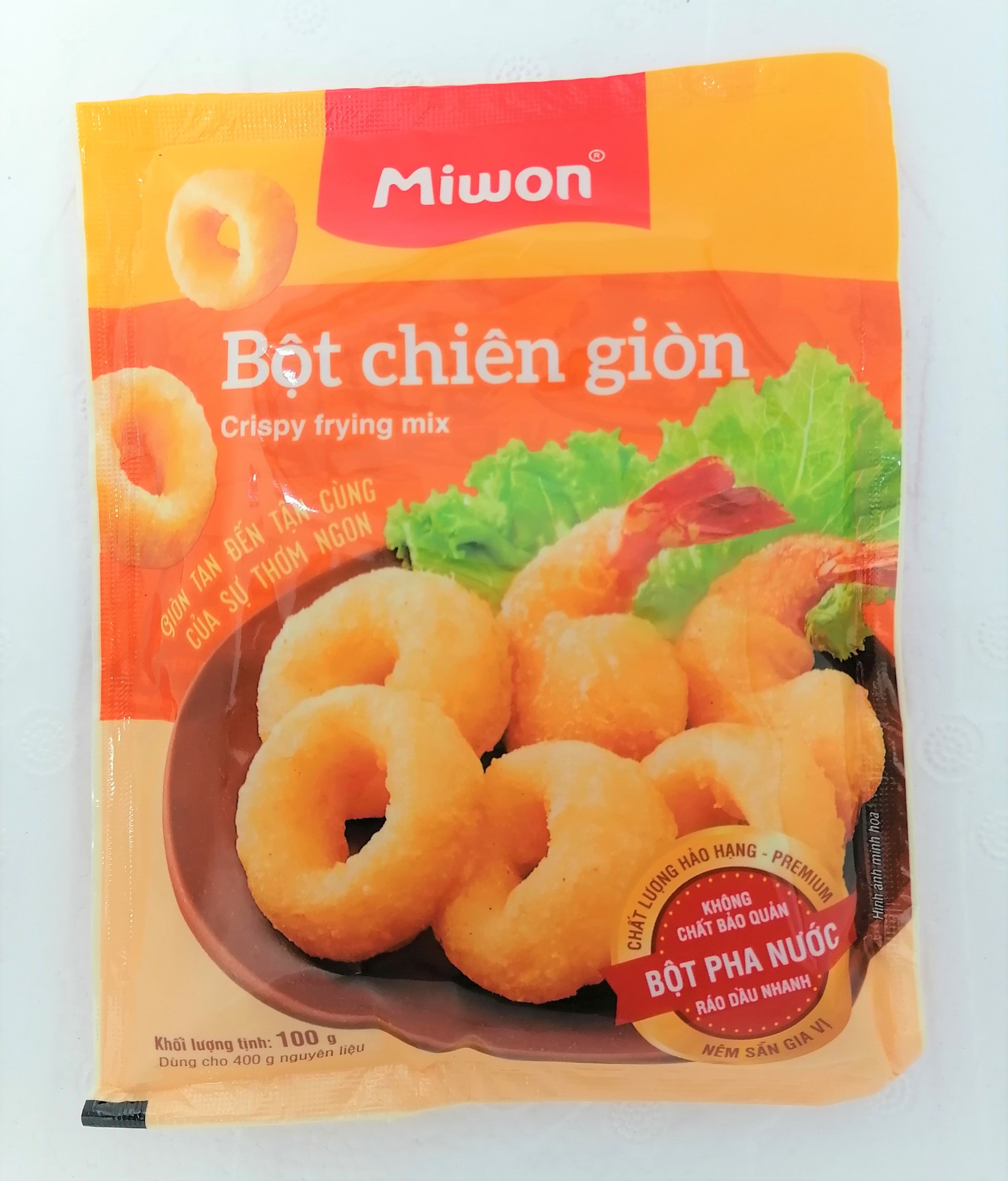 [Túi nhỏ 100g] BỘT CHIÊN GIÒN [VN] MIWON Crispy Frying Mix