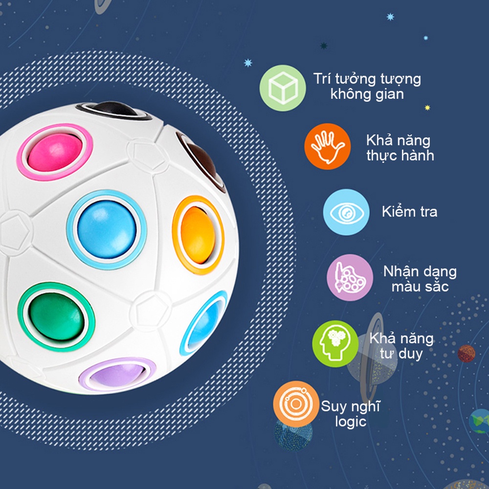 Rubik Biến Thể Rainbow Ball Magic MoYu - LUCKY CUBE