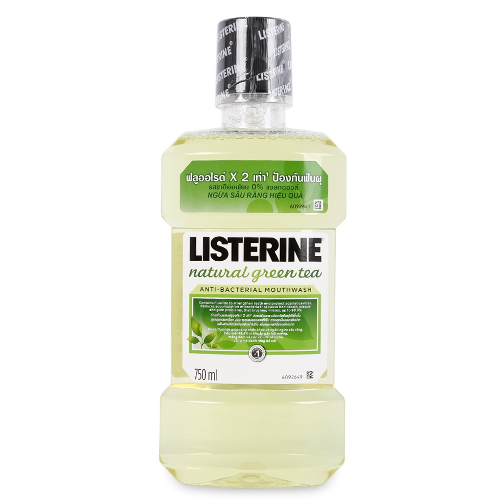 Nước Súc Miệng Listerine Trà Xanh Natural Green Tea 750ml