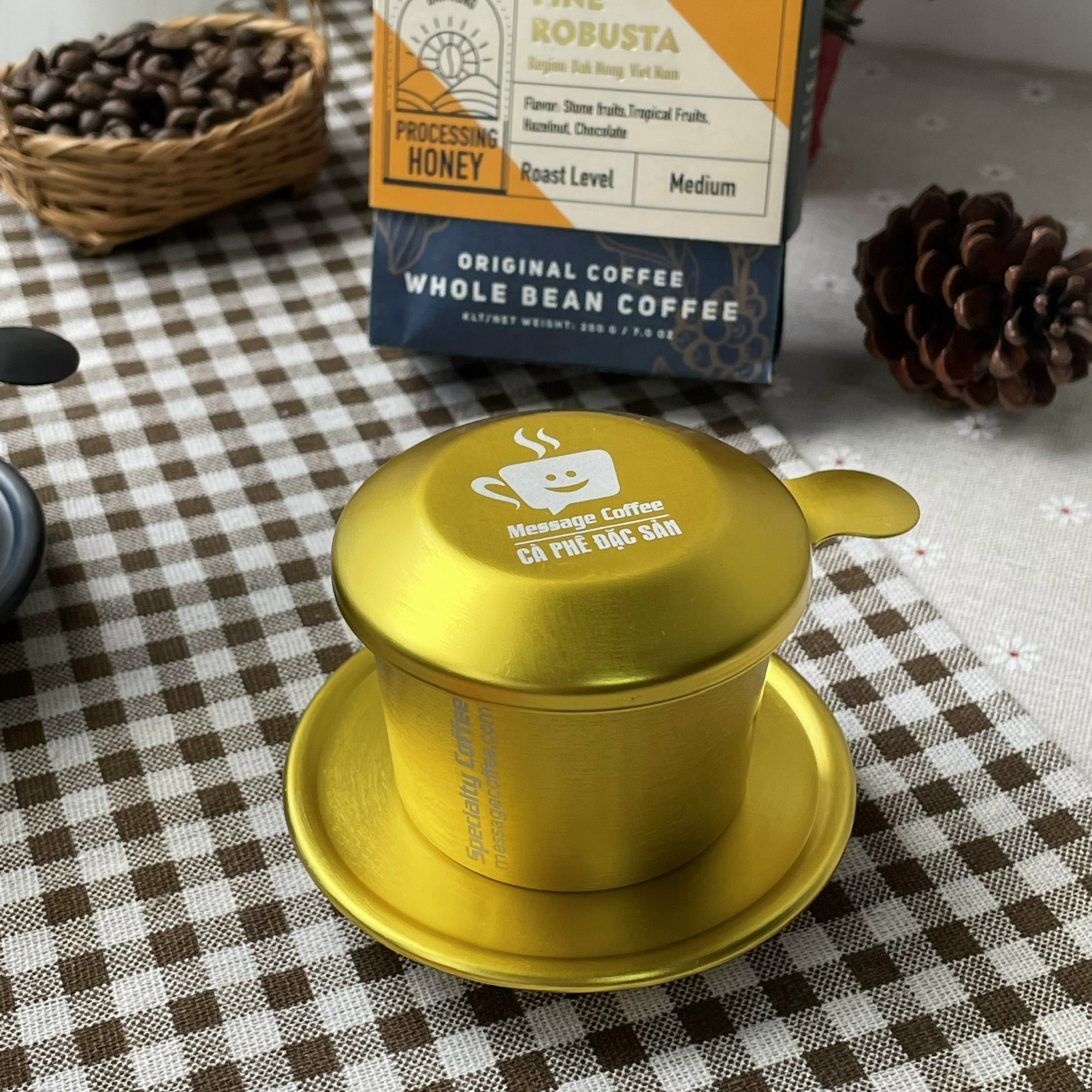 Phin Nhôm ANODE cao cấp phiên bản PREMIUM từ Message Coffee
