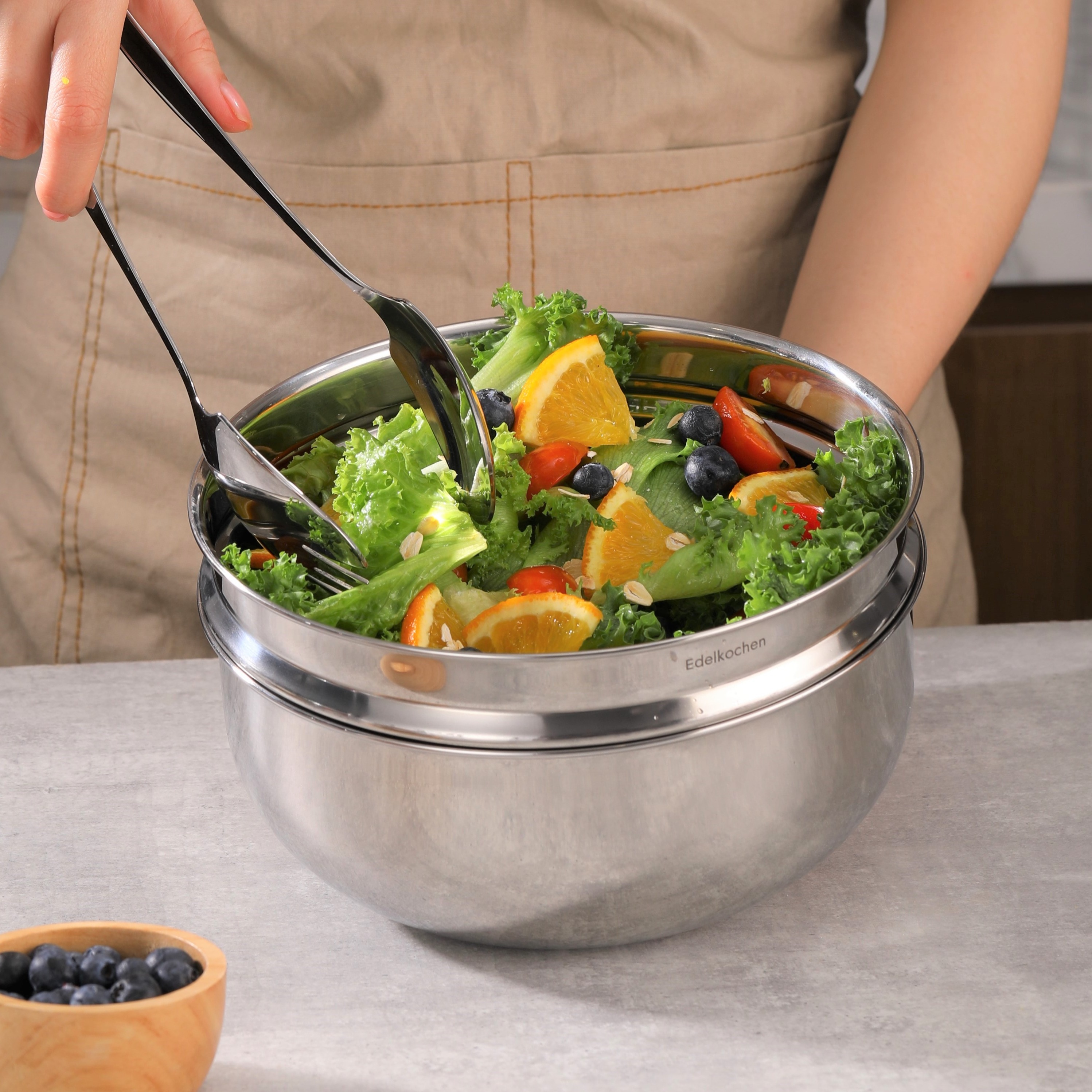 [HCM]Thố trộn kèm xửng Edelkochen 20cm