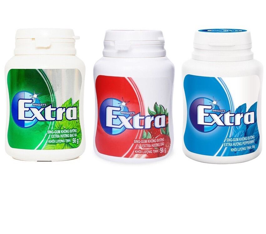 KẸO SINGUM EXTRA KHÔNG ĐƯỜNG 56g (Có 3 mùi)
