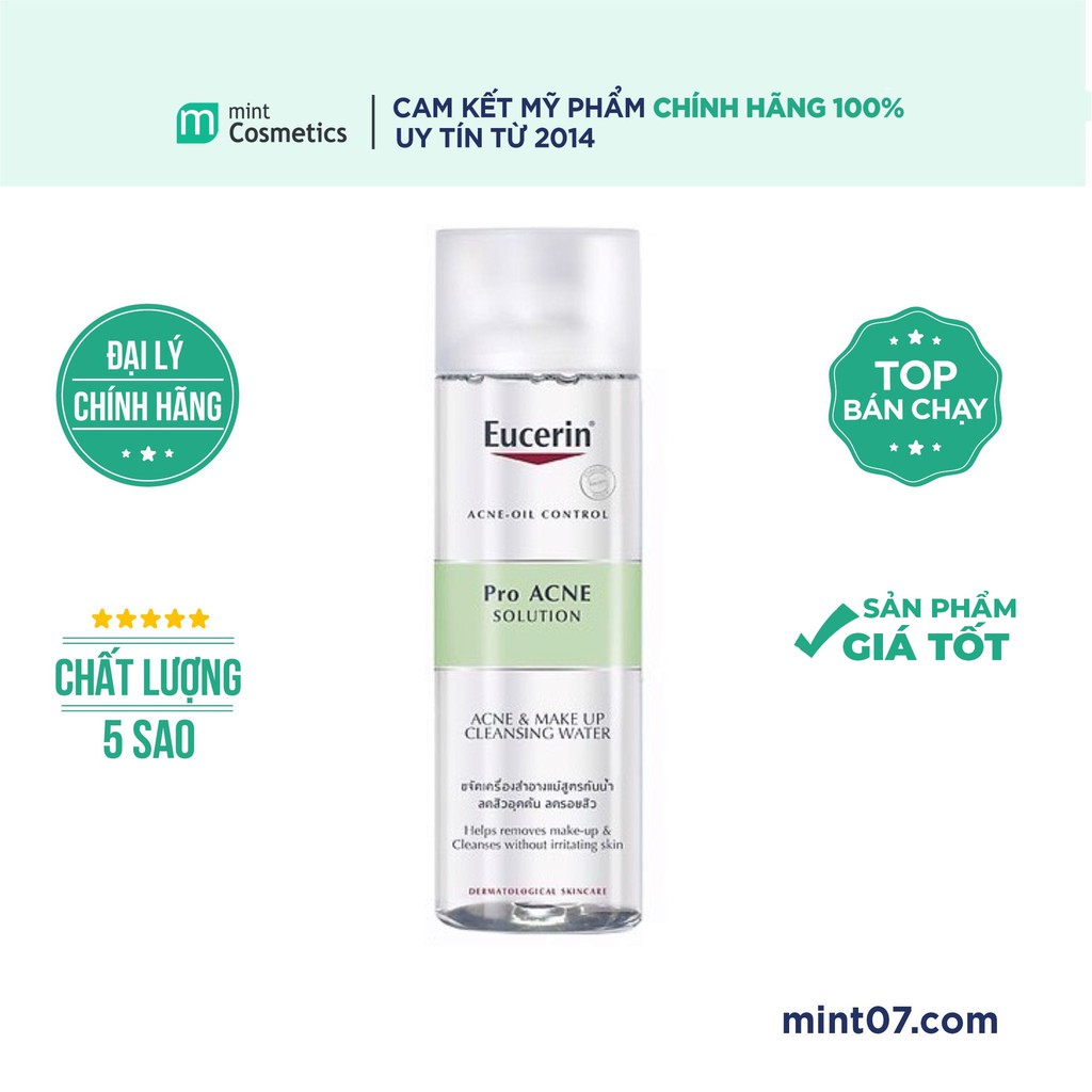 Nước Tẩy Trang Eucerin Pro Acne Solution Make Up Cleansing Water