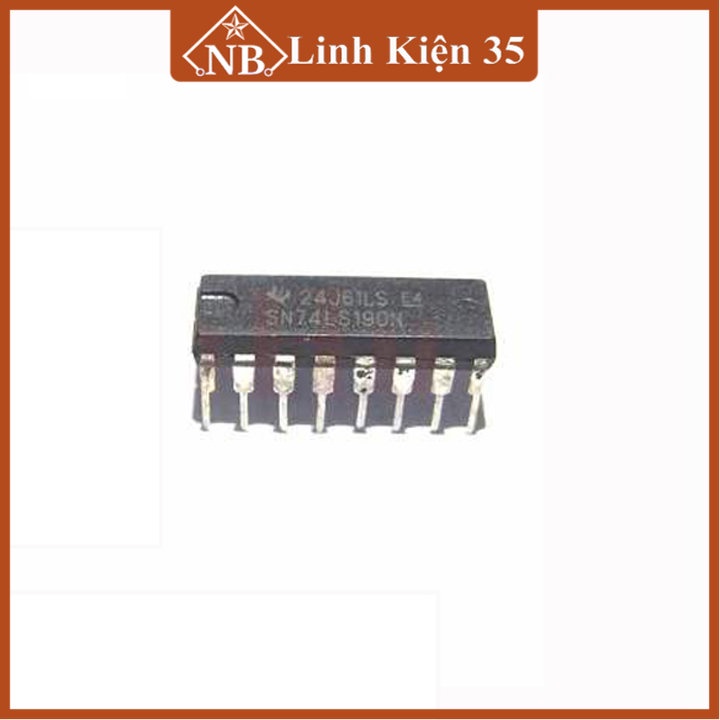 IC 74LS190 DIP16 Up/Down Decade Counter 16 chân( 1 chiếc)
