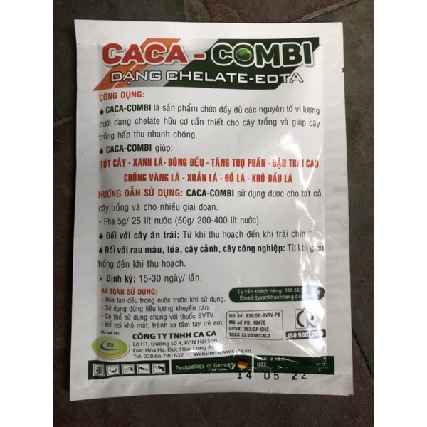 Phân bón Siêu vi lượng ComBi Caca