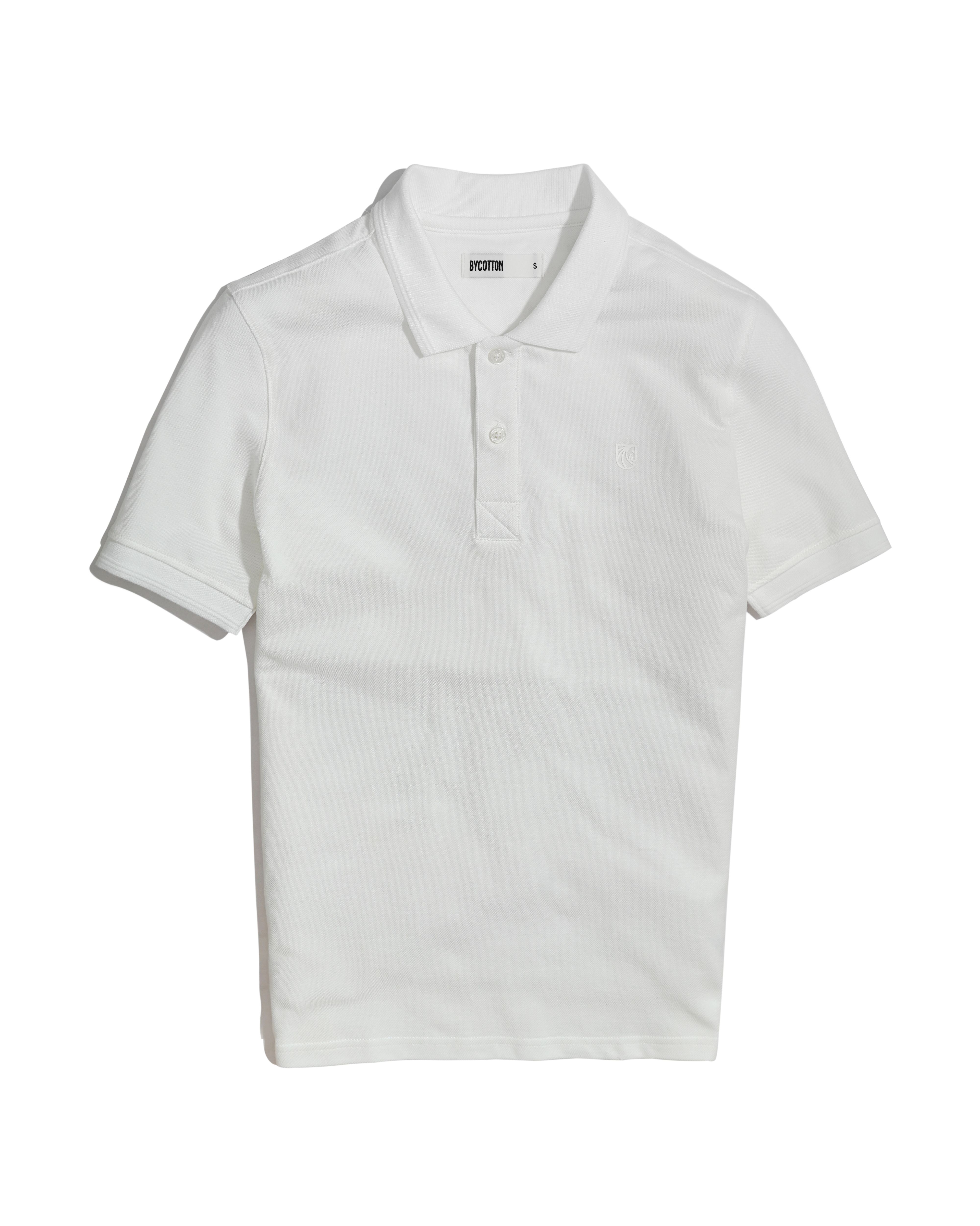 Áo thun nam cao cấp polo basic 2 màu đen - trắng by cotton
