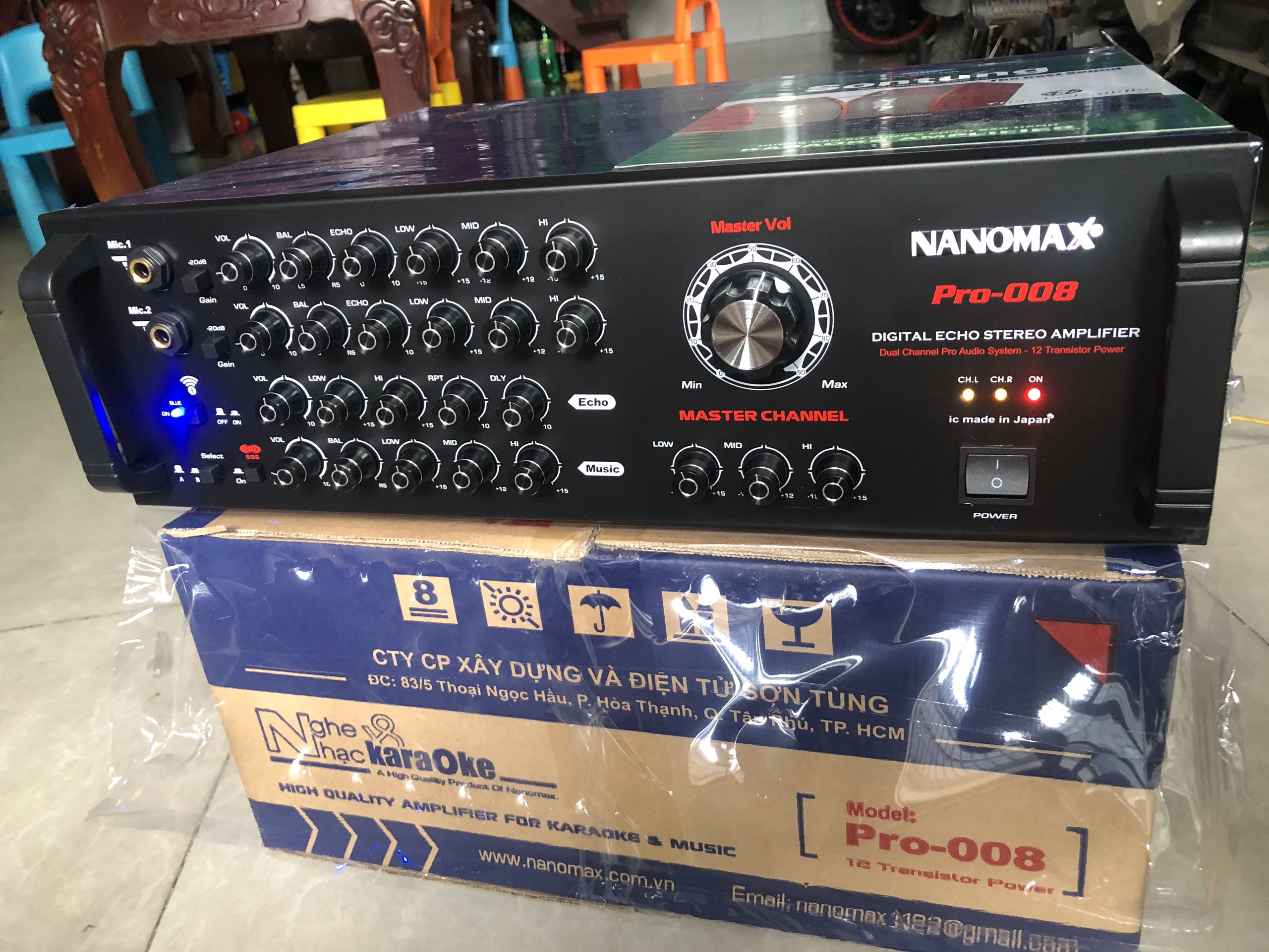 Amply Nanomax Pro-008 chay 12 sò Japan Cs 820W