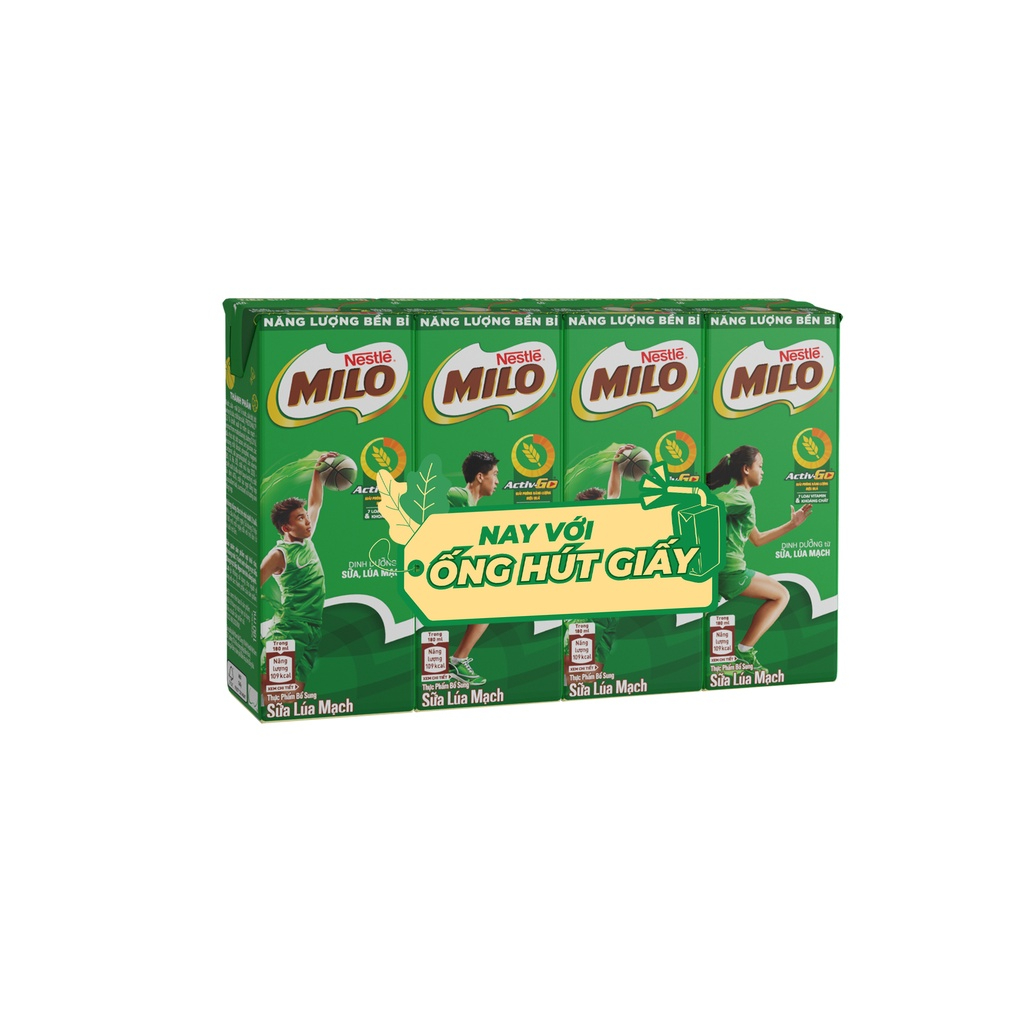 [Siêu thị WinMart] - Thùng 48 hộp sữa uống lúa mạch Milo Nestlé 180ml
