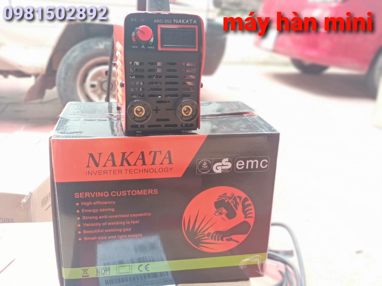 Máy Hàn Điện Tử Mini Nakata 250A, đầy đủ phụ kiện