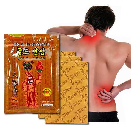 Miếng Cao Dán Hồng Sâm Gold Insam - 1 gói 25 miếng