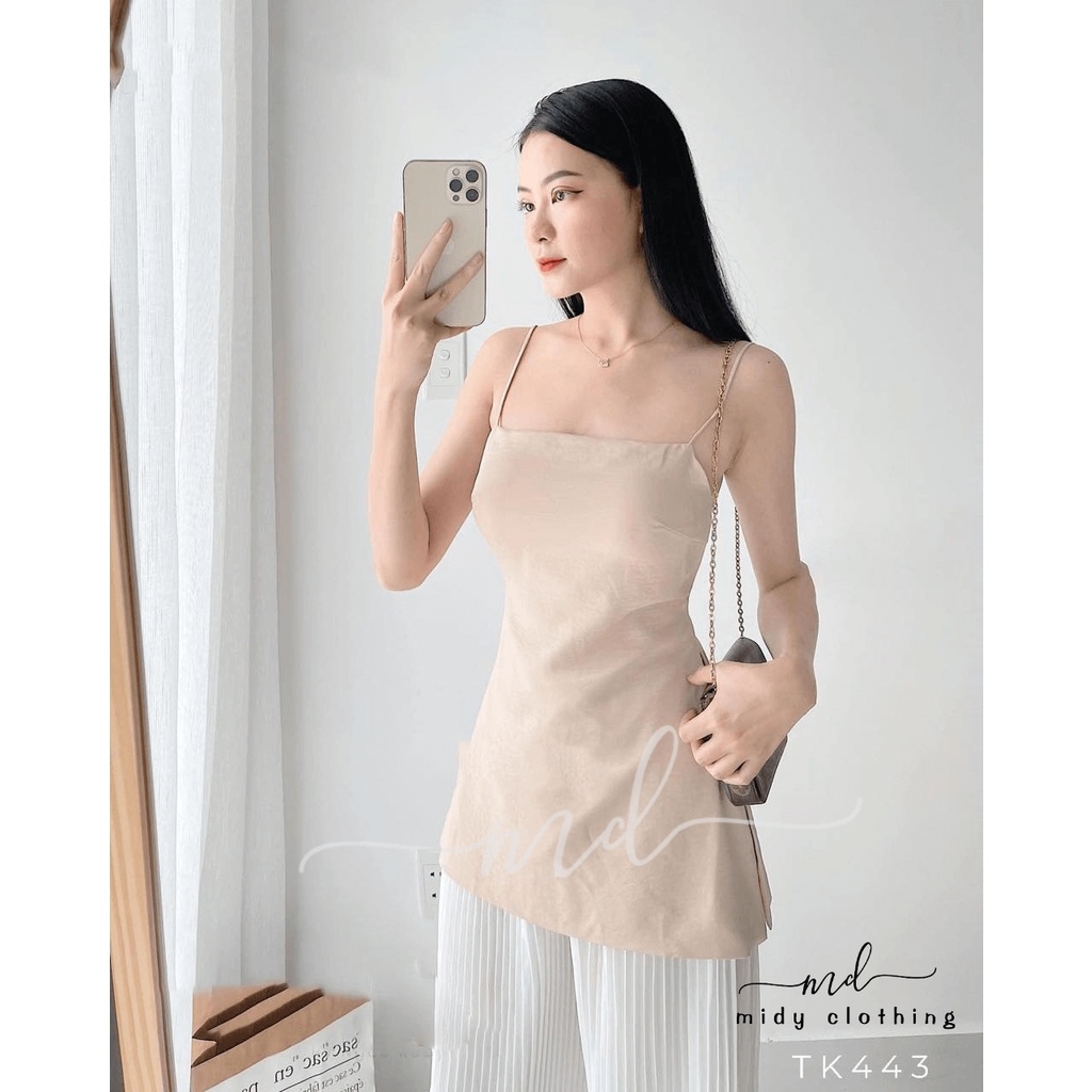 ✙☂  Áo kiểu 2 dây hở lưng sẵn mút ngực