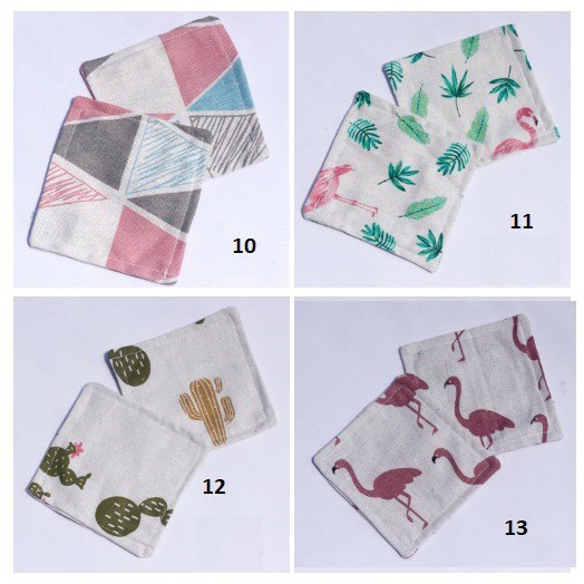 [HCM]Lót ly vải canvas 4 miếng