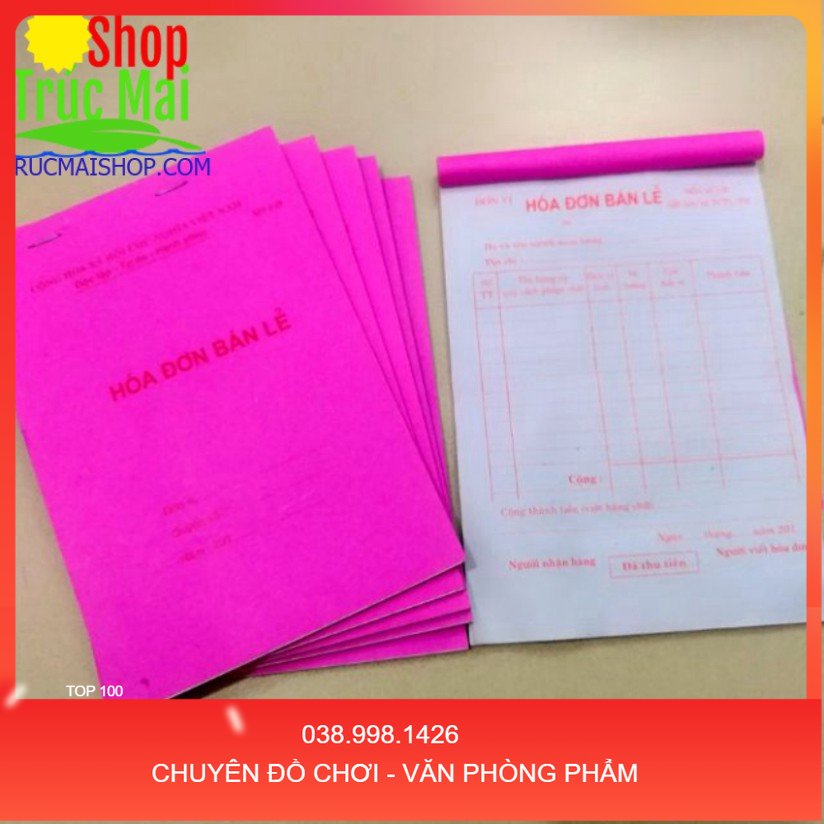 Hoá Đơn Bán Lẻ 1 Liên (1 Quyển)