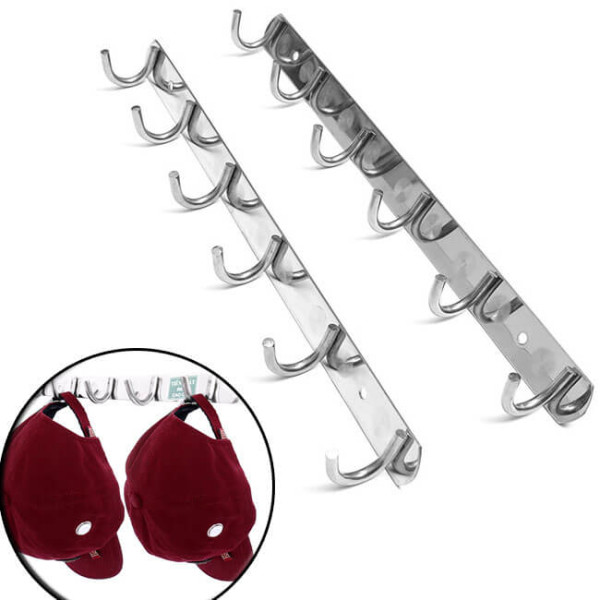 [HCM]Combo 2 móc treo đồ Inox 6 móc Tiện Ích
