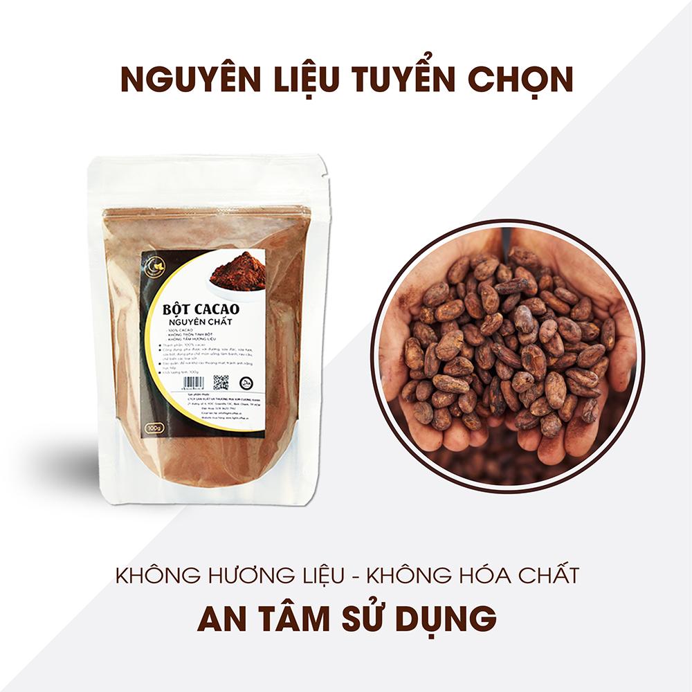 [HCM]Cacao nguyên chất 100% - Light Ca cao - 100gr