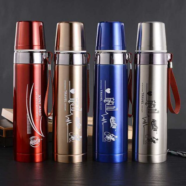 Ly Giữ Nhiệt Thái Lan 900ml Inox 304 Cao Cấp - Nắp Chống Trào Nước + Tặng Kèm Bộ Phụ Kiện