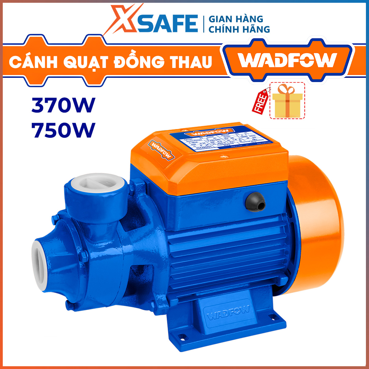 Wasfow water pump power 370-750W aluminum wire Motor 8m max depth-authentic