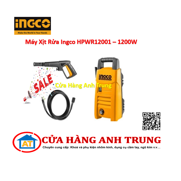 Máy Xịt Rửa Ingco HPWR12001 - 1200W