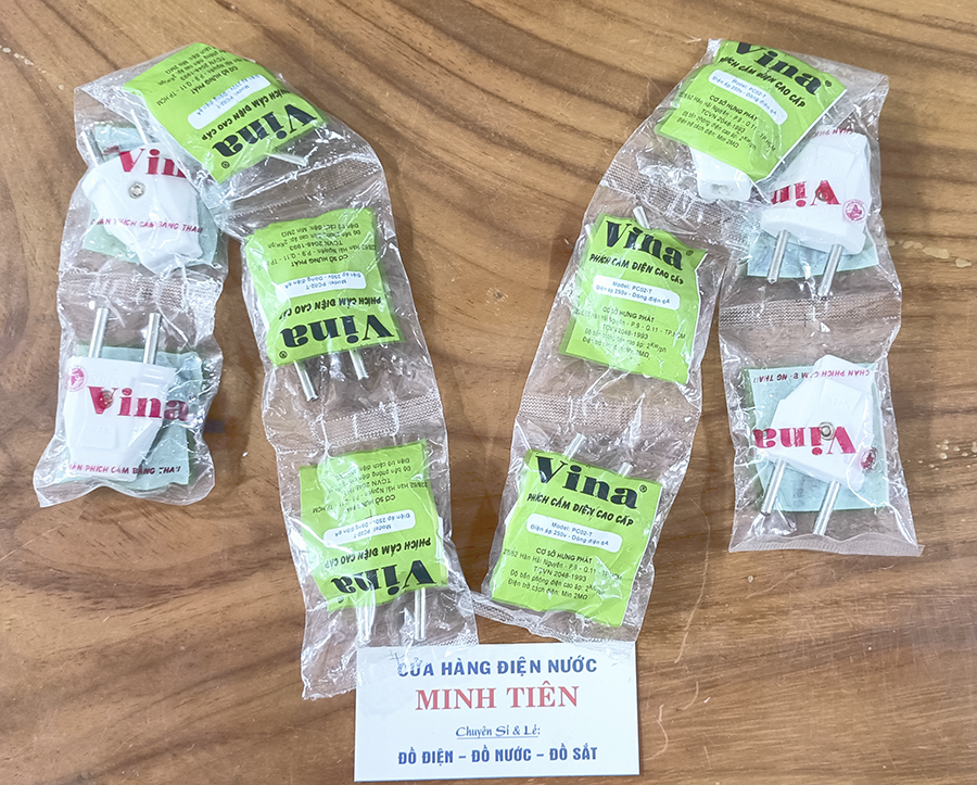 Phích cắm tròn VINA, phích cắm dẹp VINA (KASAKI), NANOCO