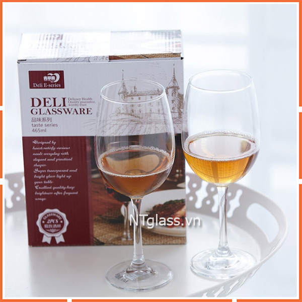 Ly rượu vang pha lê 350ml - EJ5201 DELI