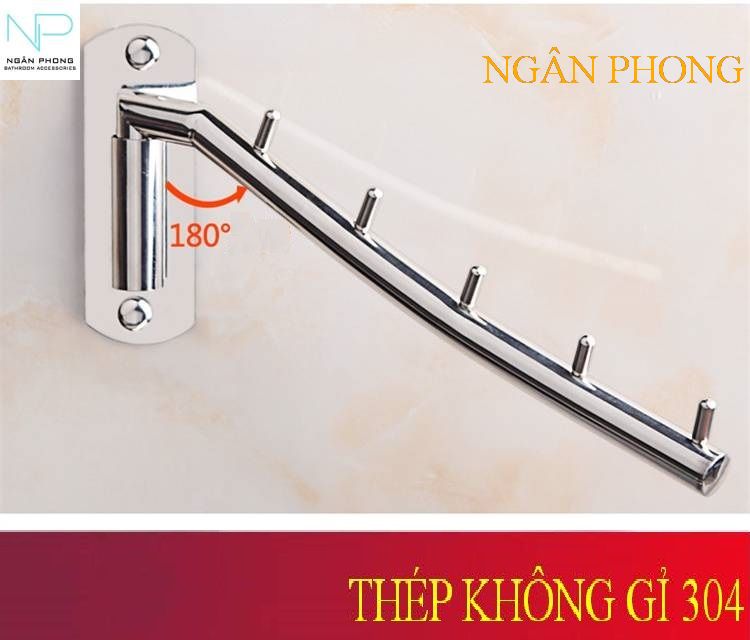[HCM]MÓC TREO KHÁCH SẠN INOX 304