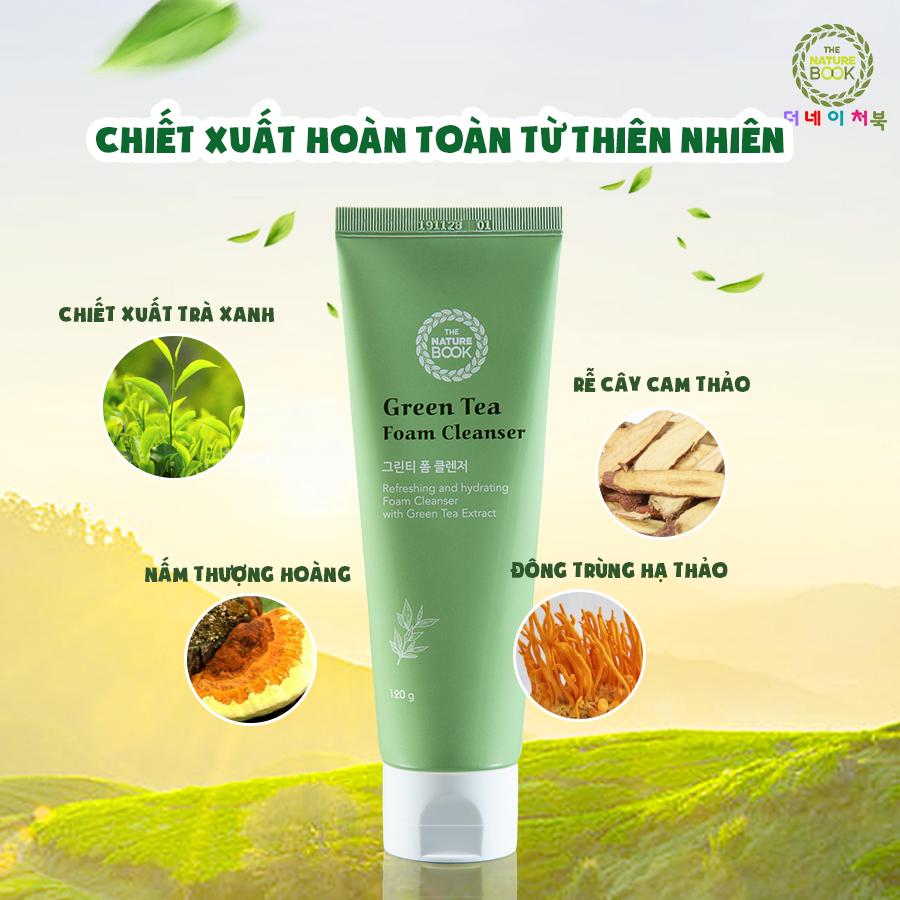[HCM]Sữa rửa mặt trà xanh The Nature Book