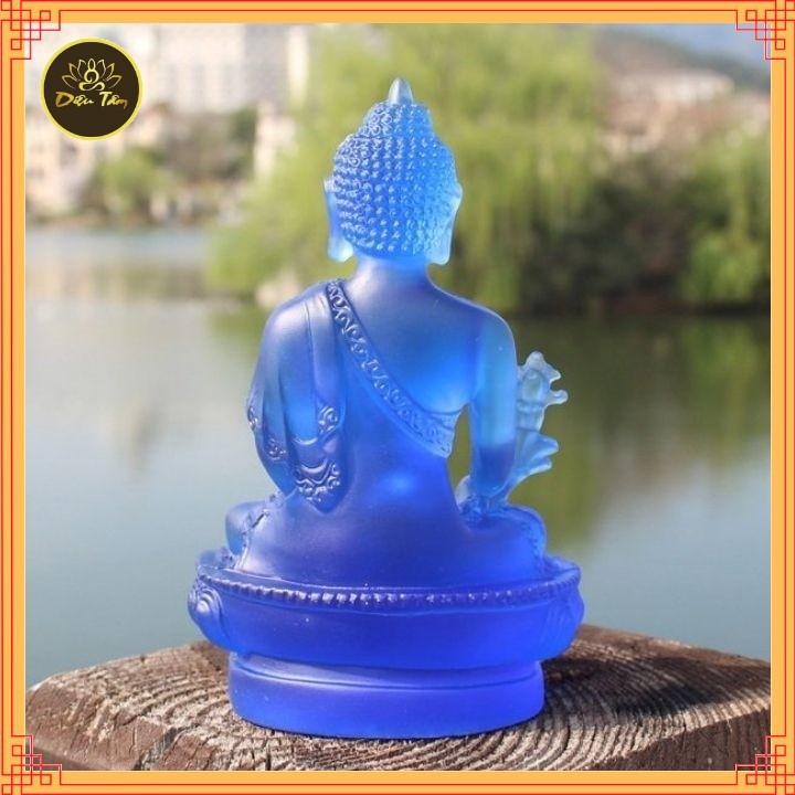 Tượng phật dược sư lưu ly cao 19.5cm