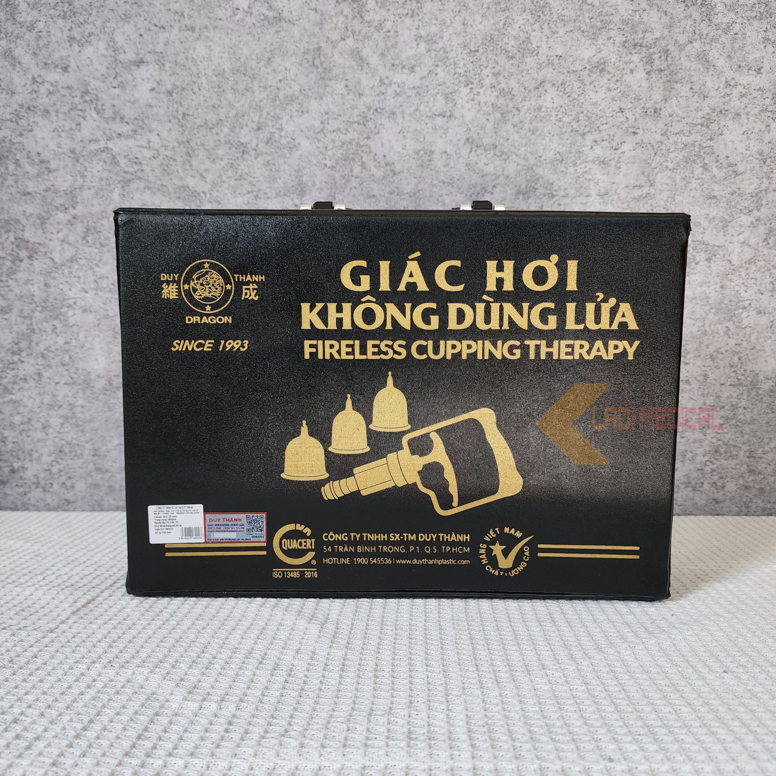 Bộ Giác hơi không dùng lửa Duy Thành Đen YGH02 ( 15 ly )