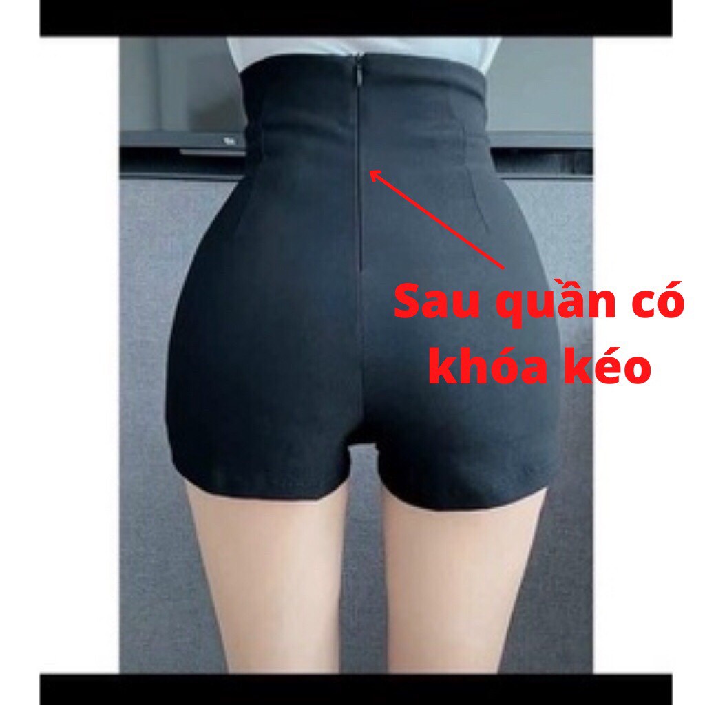 QUẦN SHORT NỮ LƯNG CAO CHẤT UMI CO GIÃN $ CHIỀU SIÊU ĐẸP D668