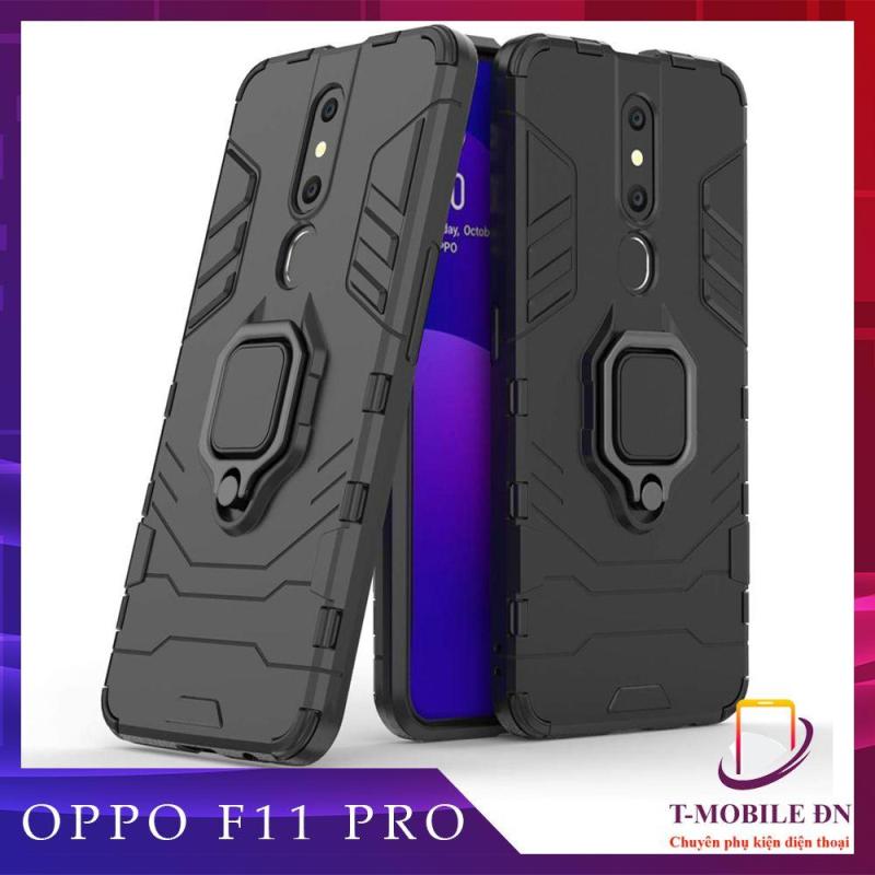 Giá Ốp lưng Oppo F11 Pro chống sốc iron man kèm nhẫn ring chống xem video tiện lợi
