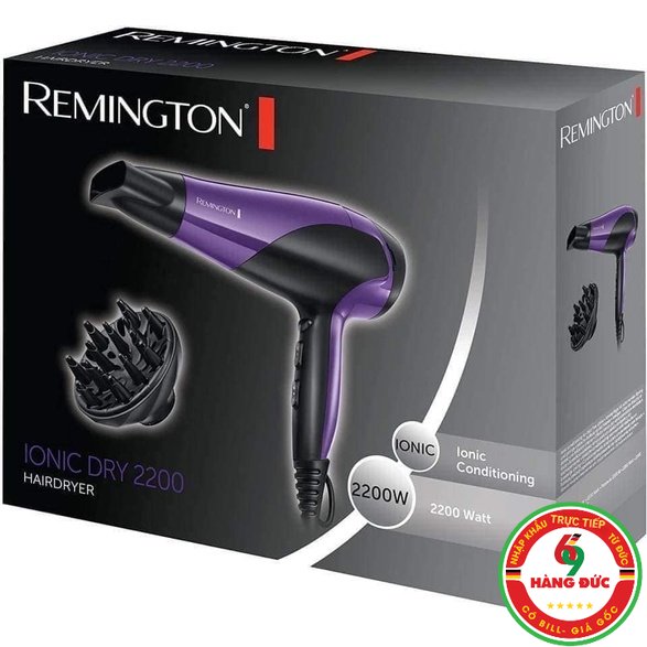 Sấy tóc Remington Ionic Dry D3190 2200W màu tím - HANGDUC69