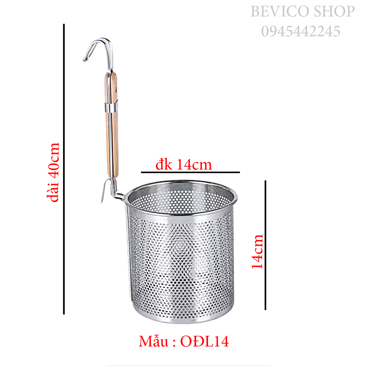 Vợt trụng hủ tiếu | vợt chần bánh phở (4 mẫu )