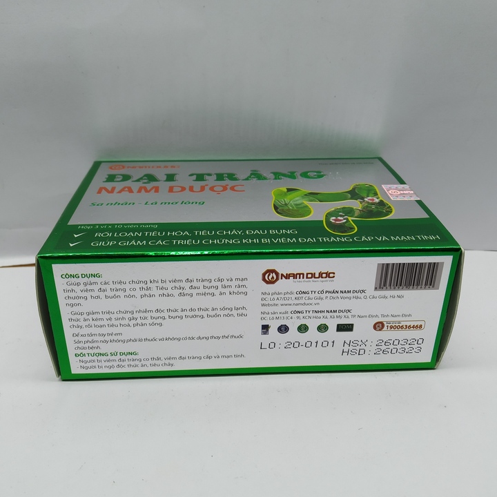 Đại tràng Nam Dược - Hộp 30 viên