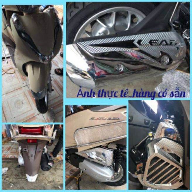 Bộ trang trí bảo vệ xe lead 2017 2018 2019 2020 2021 2022 mạ crom