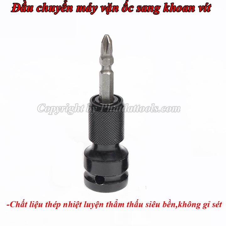 Đầu chuyển đổi máy vặn ốc,bulong sang máy khoan vít