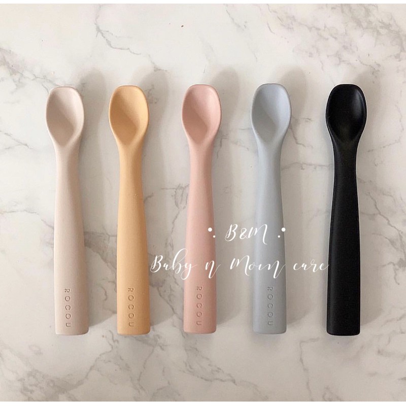 THÌA ĂN DẶM SILICONE CAO CẤP ROCOU HÀN QUỐC