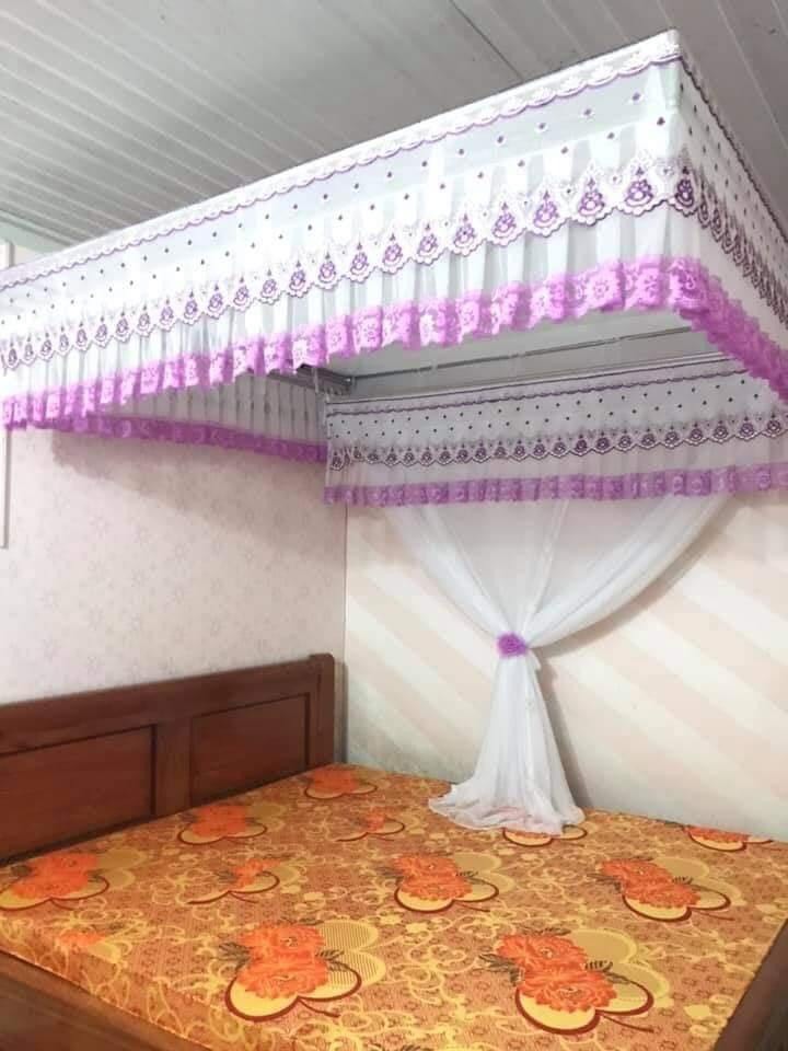 (CHỈ CÓ MÀN CHƯA CÓ KHUNG) Màn khung vuông ren Lạnh(gồm đỉnh màn về phần thân màn) - NHIỀU MÀU LỰA CHỌN