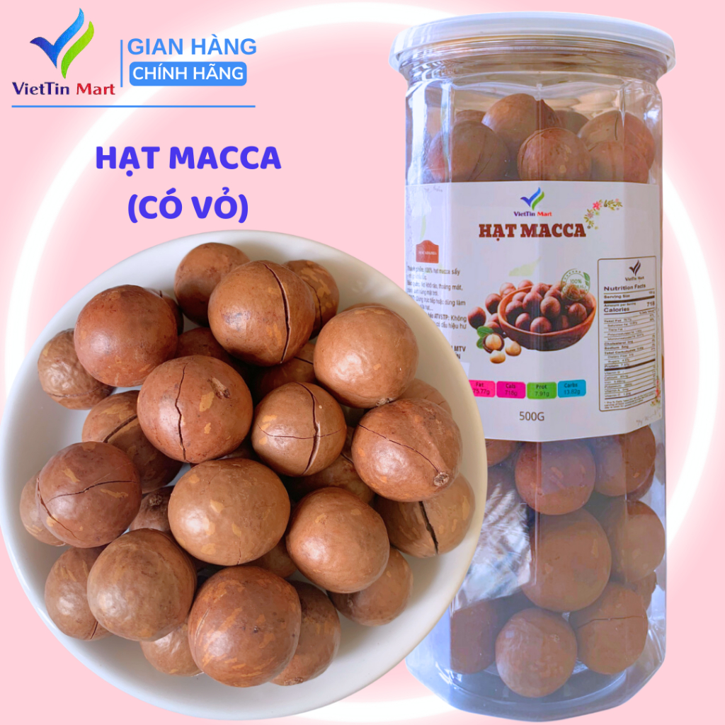 500GR_ Hạt Macca chưa tách vỏ -Viettin Mart