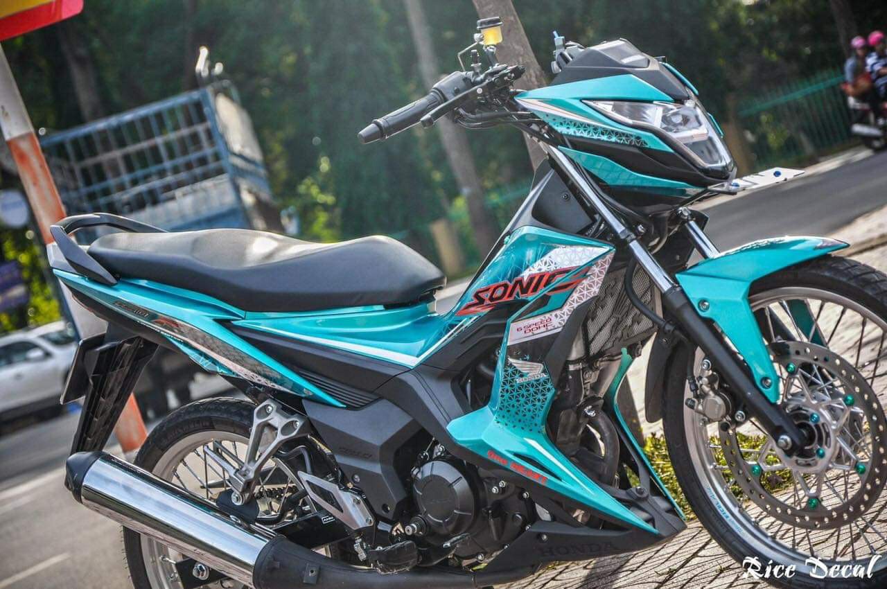 Tem rời xe sonic xanh lục bảo cao cấp