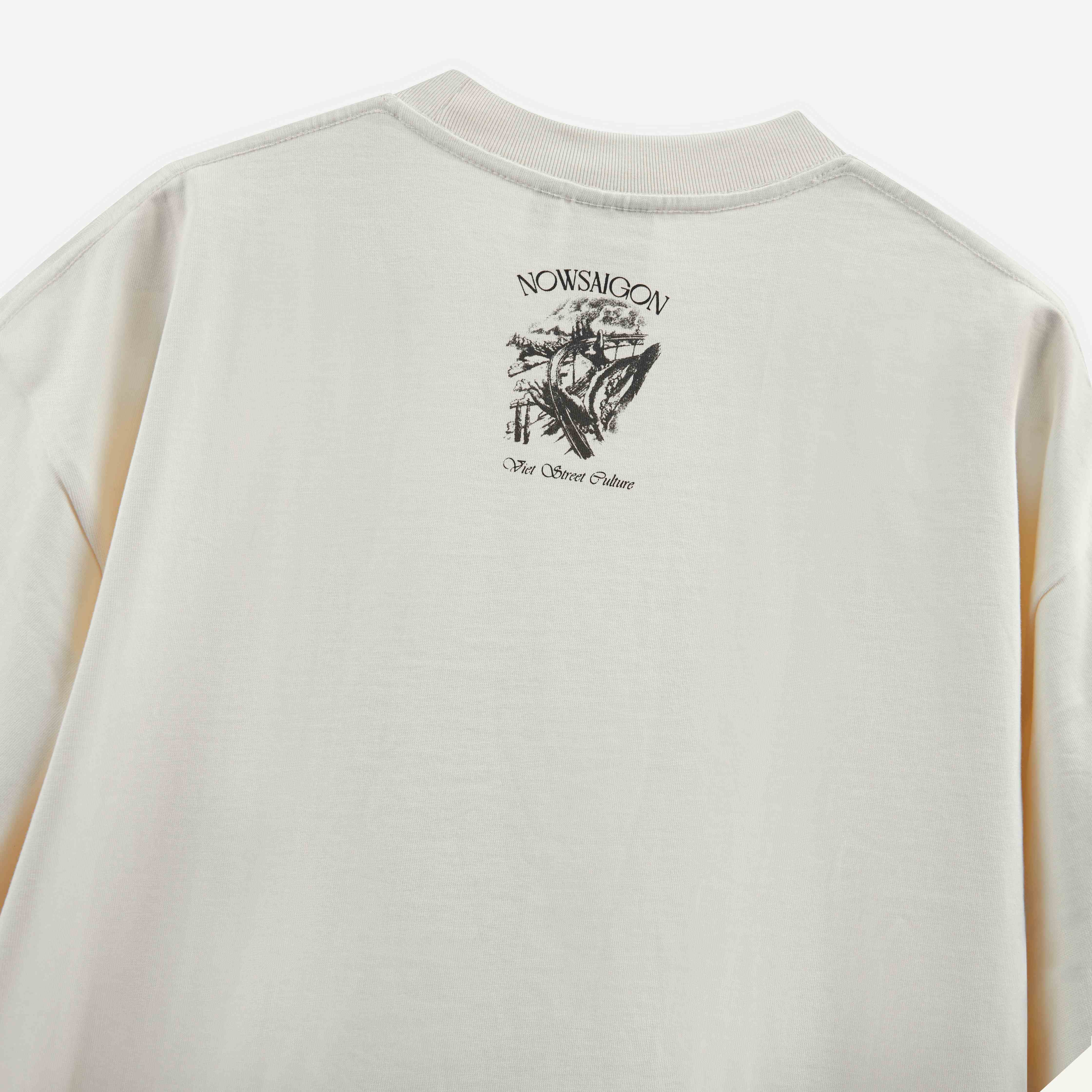 Áo thun NEEDS OF WISDOM Cầu Vàng Tee - Cream