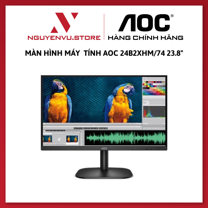 MÀN hình Gaming AOC 24B2H2 (23.8 INCH/FHD/IPS/100HZ/4MS) - Hàng chính hãng