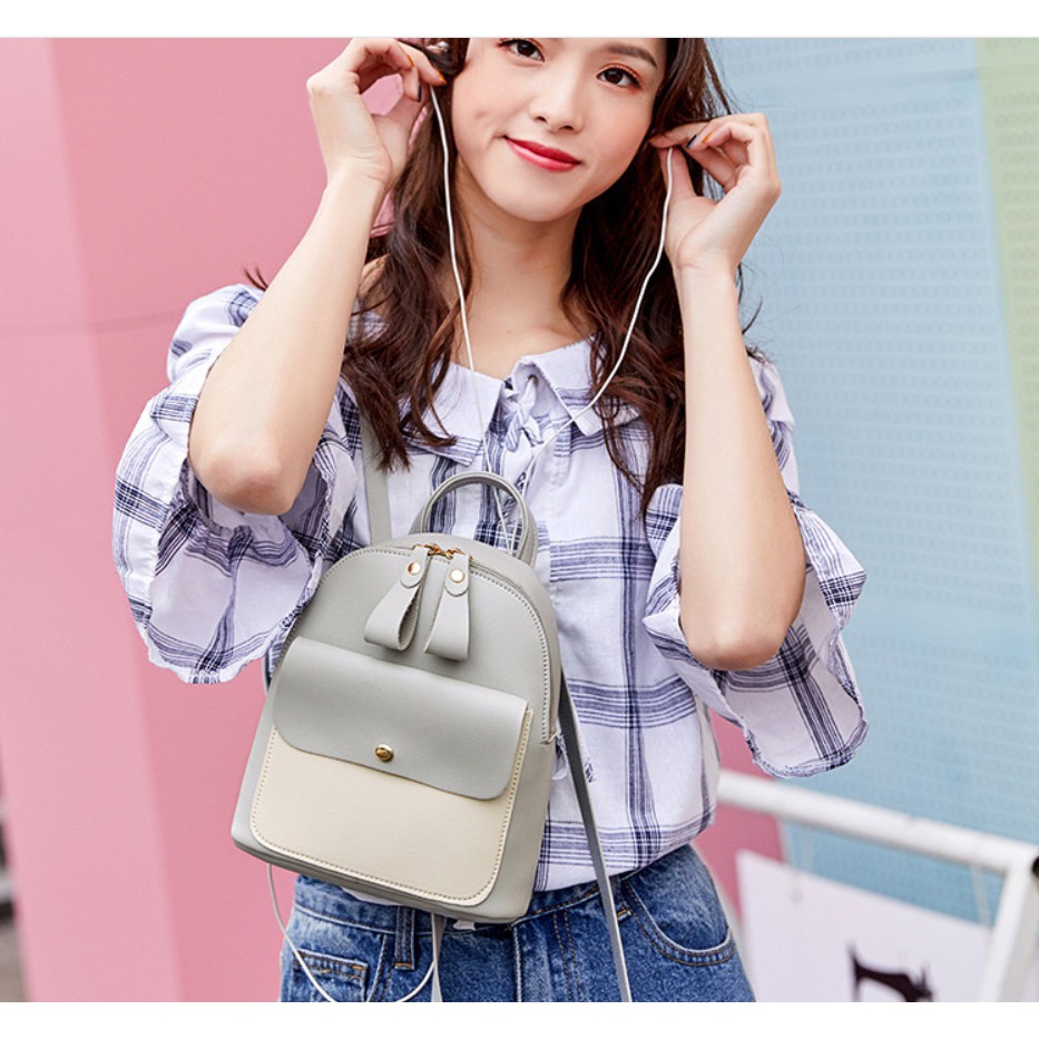 [Mã SKAMCLU7 giảm 10% tối đa 50K đơn 0Đ] Balo mini 2 kiểu đeo thời trang nữ Kodoros BL118