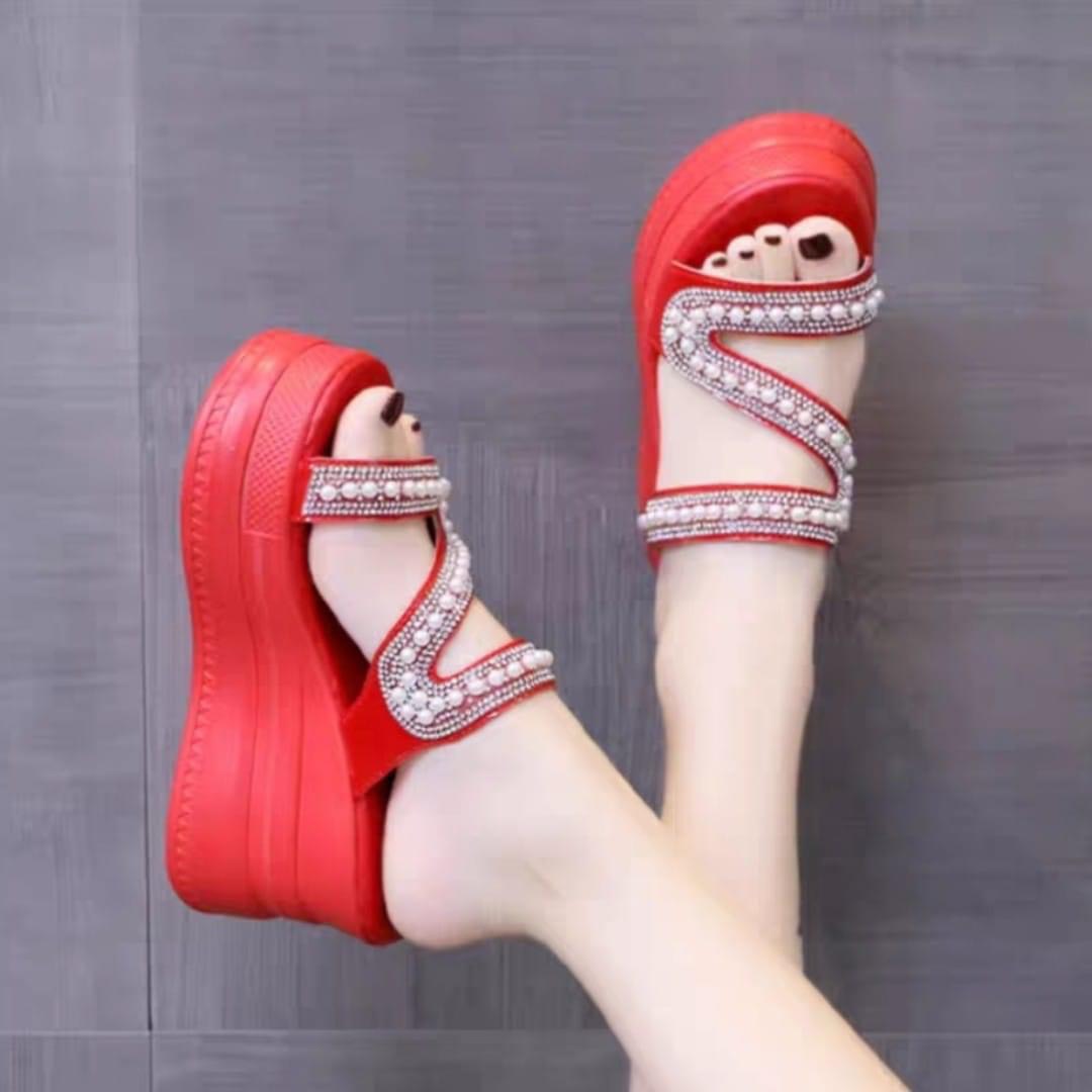 Dép xuồng quai chéo ngọc