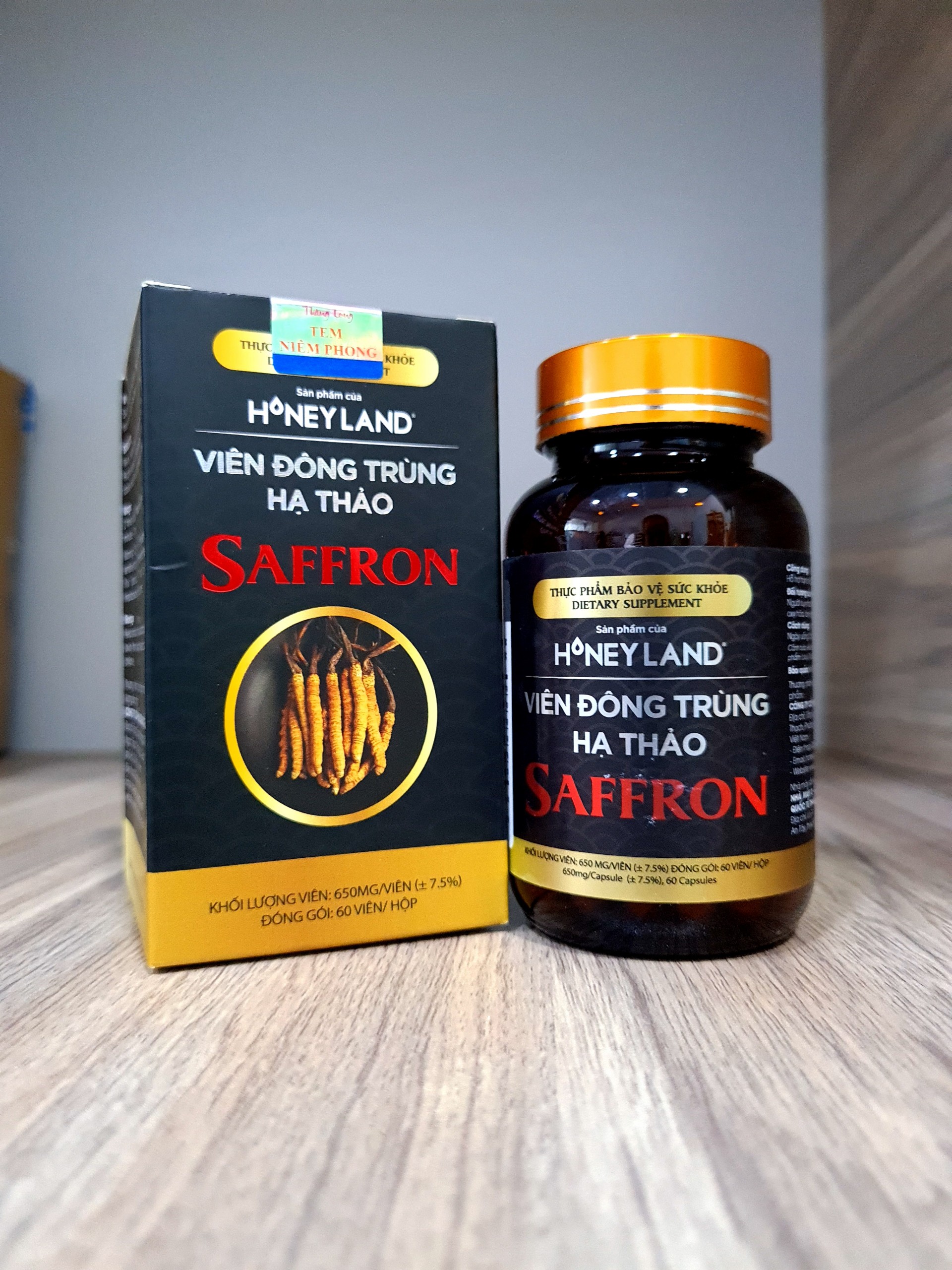 [HCM]Viên đông trùng hạ thảo saffron 60 viên