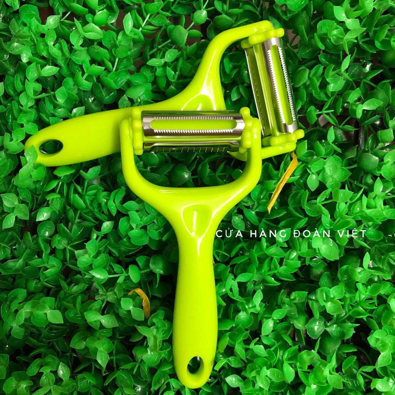 Dụng Cụ Bào Sợi Đa Năng với đầu Xoay 3 in 1 (Bảo sợi, gọt vỏ và bào mịn, cắt lát mỏng) II Với đầu xoay đa năng giúp việc làm bếp tiện lợi và nhanh chóng và tiện nghi hơn