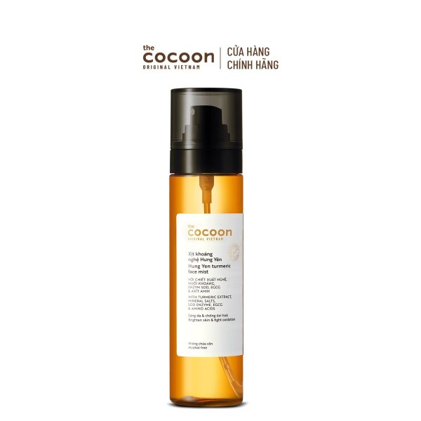 Xịt khoáng nghệ Hưng Yên Cocoon giúp sáng da và ngăn ngừa oxy hóa Cocoon 130ml