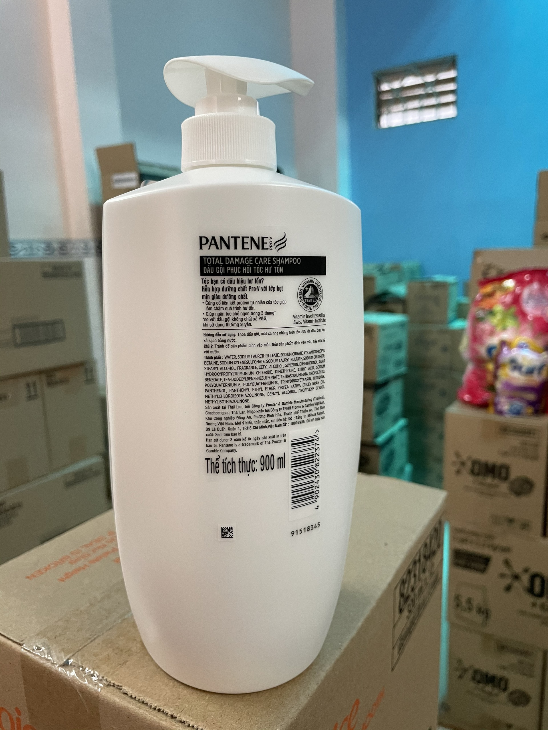 DẦU GỘI PANTENE 900ML PHỤC HỒI HƯ TỔN