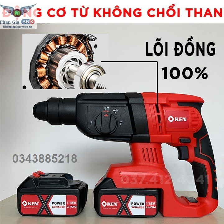 Máy khoan đục bêtông KEN 118V
