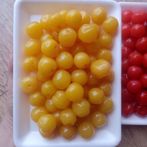 500g mứt cherry vàng / đỏ ( trái lý )
